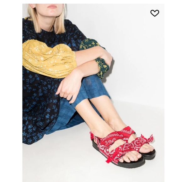 ARIZONA LOVE BANDANA PRINT SANDALS - Picture 2 of 12